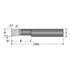 Scientific Cutting Tools B360750A Boring Bar: 0.36" Min Bore, 3/4" Max Depth, Right Hand Cut, Submicron Solid Carbide