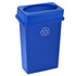 ADIR CORP. Alpine ALP477-R-BLU-PKG1  Industries Trash Can Recycle Bin With Drop Slot Lid, 23 Gallons, Blue