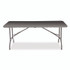 ICEBERG ENTERPRISES 65467 IndestrucTable Classic Bi-Folding Table, Rectangular, 30" x 72" x 29", Charcoal