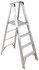 Werner P404 4-Step Aluminum Ladder Platform: 375 lb Capacity, 15" Wide, 12.6" Deep