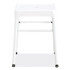 SAFCO PRODUCTS 6604WH Steel GuestBistro Stool, Backless, Supports Up to 250 lb, 18" Seat Height, White Seat, White Base