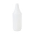 BOARDWALK 00032 Embossed Spray Bottle, 32 oz, Clear, 24/Carton