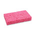 BOARDWALK CS1A Small Cellulose Sponge, 3.6 x 6.5, 0.9" Thick, Pink, 2/Pack, 24 Packs/Carton