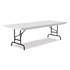 CORRELL, INC. RA3060234P Adjustable Folding Tables, Rectangular, 60" x 30" x 22" to 32", Gray Granite Top, Black Legs, 4/Pallet