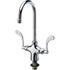 Zurn Z826B4-XL Lavatory Faucets; Inlet Location: Bottom ; Spout Type: Swivel Gooseneck ; Inlet Pipe Size: 3/8 ; Inlet Gender: Female ; Handle Type: Wrist Blade ; Maximum Flow Rate: 2.2