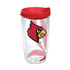 TERVIS TUMBLER COMPANY Tervis 1289479  Genuine NCAA Tumbler With Lid, Louisville Cardinals, 16 Oz, Clear
