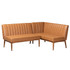 WHOLESALE INTERIORS, INC. 2721-11352 Baxton Studio Daymond 2-Piece Dining Nook Banquette Set, Tan/Walnut