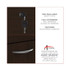 ALERA VA552222ES Alera Valencia Series Hanging Pedestal File, Left/Right, 2-Drawers: Box/File, Legal/Letter, Espresso, 15.63" x 20.5" x 19.25"