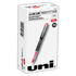 Micro point rollerball pens deliver a precise ink lay down with rich pigmented color  0.5mm micro point roller pens bring fine detail and creativity to your writing or drawing  uni Super Ink makes a strong bond with the paper, offering protection against water, fading and fraud  This liquid ink rollerball pen has Uni-Flow Free Ink System for fast-flowing ink that allows quick, smooth and efficient writing  Airplane safe pens withstand changes in cabin pressure, resisting leakage during flights  Comes in a 12-pack of 0.5 mm micro-point pens with red ink.