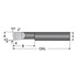 Scientific Cutting Tools B050150RA Corner Radius Boring Bar: 0.05" Min Bore, 0.15" Max Depth, Right Hand Cut, Submicron Solid Carbide