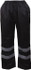 Reflective Apparel Factory 700STBKMD Rain Pants: Polyester, Drawcord Closure, Black, Medium