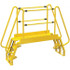 Vestil COLA-2-68-56 4-Step Steel Crossover Bridge Platform: 350 lb Capacity, 20-1/16" Wide, 49.38" Deep, 29-3/4" High