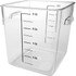 Rubbermaid FG630800CLR Food Storage Container: Polycarbonate, Square