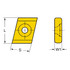 Sandvik Coromant 5724211 Milling Insert: H13A, Solid Carbide