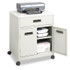 SAFCO PRODUCTS 1870GR Steel Machine Stand with Pullout Drawer, Engineered Wood, 3 Shelves, 1 Drawer, 25" x 20" x 29.75", Gray