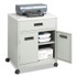 SAFCO PRODUCTS 1870GR Steel Machine Stand with Pullout Drawer, Engineered Wood, 3 Shelves, 1 Drawer, 25" x 20" x 29.75", Gray