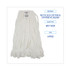 BOARDWALK 8003 Mop Head, Looped, Enviro Clean With Tailband, Cotton/Synthetic, Large, White, 12/Carton
