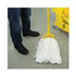 BOARDWALK 8003 Mop Head, Looped, Enviro Clean With Tailband, Cotton/Synthetic, Large, White, 12/Carton
