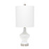 ALL THE RAGES INC Lalia Home LHT-5003-WH  Paseo Table Lamp, 22-1/2inH, White Shade/White Base
