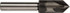 Union Butterfield 6005581 Countersink: 1" Head Dia, 82 ° Included Angle, 4 Flutes, High Speed Steel, Right Hand Cut