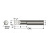 Scientific Cutting Tools BB63A Radial Relief Boring Bar: 0.06" Min Bore, 3/8" Max Depth, Right Hand Cut, Submicron Solid Carbide