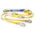 Werner C411102 Lanyards & Lifelines; Load Capacity: 5000lb ; Construction Type: Webbing ; Harness Type: Ladder Climbing ; Lanyard End Connection: Snap Hook ; Anchorage End Connection: Tie-Back ; Length Ft.: 6.00