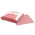 BAGCRAFT 057700 Grease-Resistant Paper Wraps and Liners, 12 x 12, Red Check, 1,000/Box, 5 Boxes/Carton