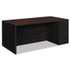 HON COMPANY 10787RNN 10700 Series Single Pedestal Desk with Full-Height Pedestal on Right, 72" x 36" x 29.5", Mahogany