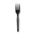 GEORGIA PACIFIC Dixie® FM517 Plastic Cutlery, Heavy Mediumweight Forks, Black, 1,000/Carton