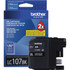 BROTHER INTL CORP LC107BK Brother Genuine Innobella LC107BK Super High Yield Black Ink Cartridge - Inkjet - High Yield - 1200 Pages - Black - 1 Each