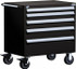 Rousseau Metal R5BDD-3003-091 Steel Tool Roller Cabinet: 5 Drawers