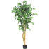 NEARLY NATURAL INC. Nearly Natural 5208  5ftH Artificial Ficus Tree With Pot, Green/Black
