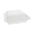 PACTIV EVERGREEN CORPORATION YTD199010000 Vented Foam Hinged Lid Container, Dual Tab Lock, 9.13 x 9 x 3.25, White, 150/Carton