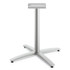 HON COMPANY BTX30SPR8 Between Seated-Height X-Base for 30" to 36" Table Tops, 26.18w x 29.57h, Silver