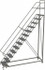 TRI-ARC UKDEC113246 Steel Rolling Ladder: 13 Step