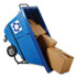 RUBBERMAID COMMERCIAL PROD. 2089826 BRUTE Rotomolded Recycling Tilt Truck, 1 cu yd, 1,250 lb Capacity, Plastic/Steel Frame, Blue