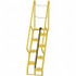 Vestil ATS-5-68 Steel Wall Mounted Ladder: 101-7/8" High, 8 Steps, 350 lb Capacity