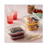 PACTIV EVERGREEN CORPORATION SACLF07 EarthChoice Square Recycled Bowl Flat Lid, 7.38 x 7.38 x 0.26, Clear, Plastic, 300/Carton