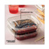 PACTIV EVERGREEN CORPORATION SACLF07 EarthChoice Square Recycled Bowl Flat Lid, 7.38 x 7.38 x 0.26, Clear, Plastic, 300/Carton