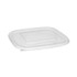 PACTIV EVERGREEN CORPORATION SACLF07 EarthChoice Square Recycled Bowl Flat Lid, 7.38 x 7.38 x 0.26, Clear, Plastic, 300/Carton