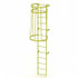 TRI-ARC WLFC1113-Y Steel Wall Mounted Ladder: 12" High, 13 Steps, 350 lb Capacity