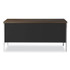 ALERA SD6024BM Double Pedestal Steel Credenza, 60w x 24d x 29.5h, Mocha/Black