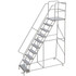 TRI-ARC WLAR110246-D5 10-Step Aluminum Step Ladder: 350 lb Capacity, 11'4" High