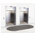 MILLENNIUM MAT COMPANY Guardian EGDDF030804 EcoGuard Diamond Floor Mat, Double Fan, 36 x 96, Charcoal