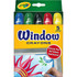 Crayola 52-9765  Washable Window Crayons, Assorted Colors, Box Of 5