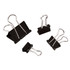 OFFICE DEPOT YL2021  Brand Binder Clip Combo Pack, Assorted Sizes, Black, Pack Of 200 Clips