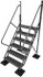 TRI-ARC URTL506 Aluminum Wall Mounted Ladder: 102" High, 6 Steps, 500 lb Capacity