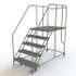 TRI-ARC WLWP153648SL Steel Rolling Ladder: 5 Step