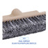 BOARDWALK 8420 Dual-Surface Vehicle Brush, Black Polypropylene Bristles, 10" Brush, Brown Plastic Handle
