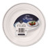 WNA, INC. RSM91210WS Masterpiece Plastic Plates, 9" dia, White/Silver, 10/Pack, 12 Packs/Carton